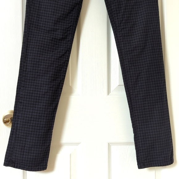 Joe's Jeans Chelsea Gingham Low Rise Ultra Slim Skinny Jeans Midnight Blue 28 - Picture 4 of 15